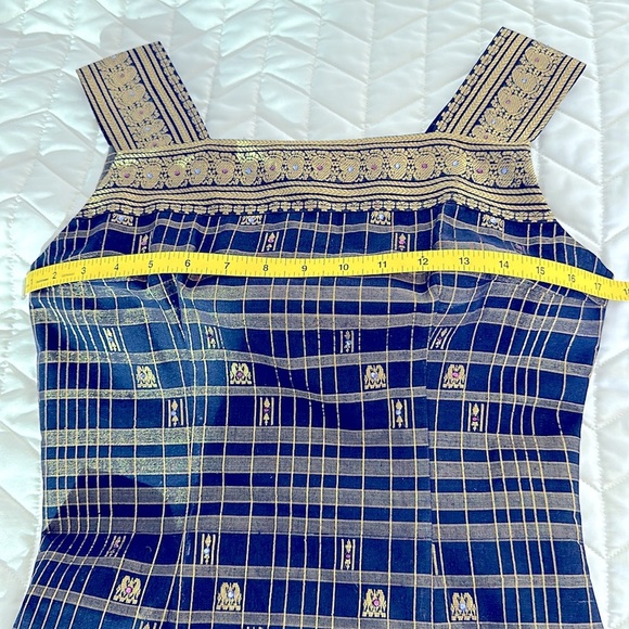 Handmade  custom design Cocktail, Evening gown dress with crystals ,Size 4 ( S ) - Picture 8 of 14